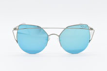 Load image into Gallery viewer, High Pointed Blue Mirror Cat Eye Sunglasses Yolo Eyewear