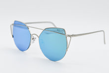 Load image into Gallery viewer, High Pointed Blue Mirror Cat Eye Sunglasses Yolo Eyewear