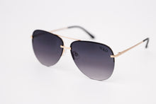 Load image into Gallery viewer, Black Frameless Aviator Sunglasses - YOLO Eyewear