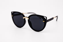 Load image into Gallery viewer, Black lens Cat Eye Sunglasses black frame Yolo Eyewear