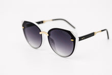 Load image into Gallery viewer, Black lens Cat Eye Sunglasses Black frame Yolo Eyewear
