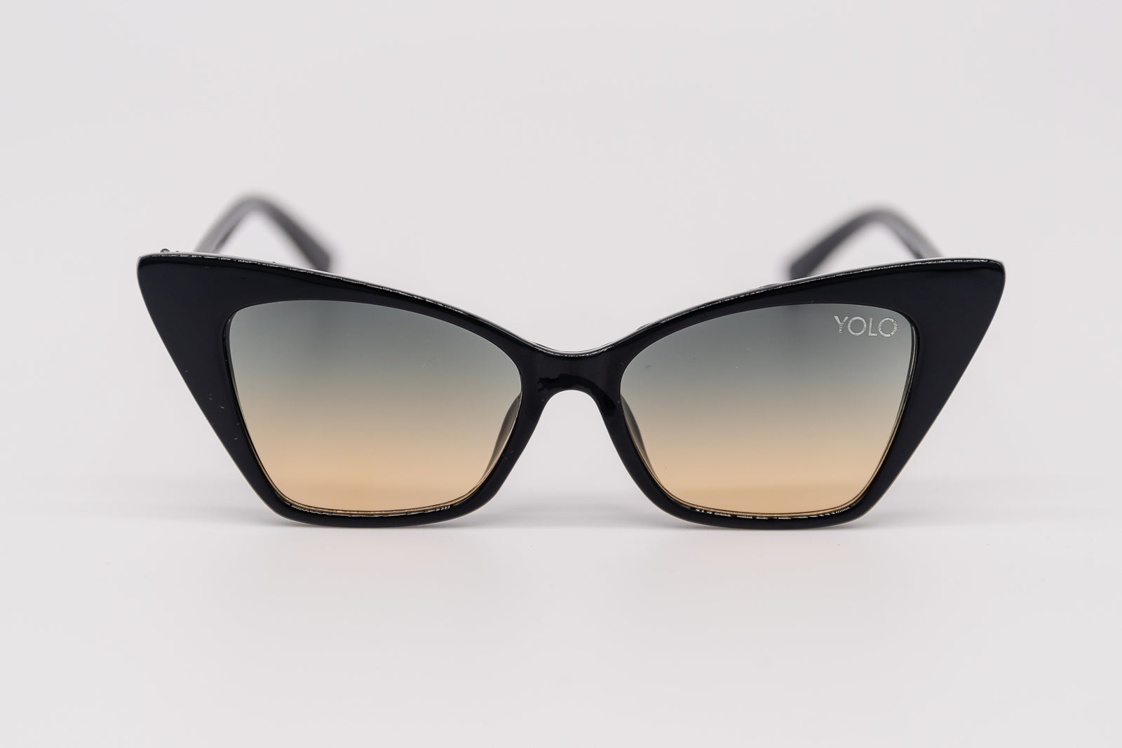Retro Inspired Cat Eye Sunglasses with Gradient Lenses Super Cateyes Vintage Inspired Fashion Mod Chic High Pointed  main image 3