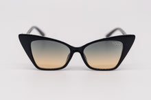 Load image into Gallery viewer, Black Retro Vintage High Pointed Cat Eye Fashion Sunglasses
