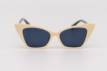 Load image into Gallery viewer, Cream Retro Vintage High Pointed Cat Eye Fashion Sunglasses