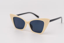 Load image into Gallery viewer, Cream Retro Vintage High Pointed Cat Eye Fashion Sunglasses