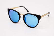 Load image into Gallery viewer, "Blue Vibes" Round Cat Eye Sunglasses - Yolo Eyewear