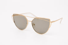 Load image into Gallery viewer, High Pointed Cat Eye Silver Mirrored Sunglasses