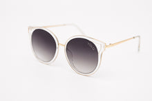 Load image into Gallery viewer, Clear Round Cat Eye Sunglasses Cut Out Lens - YOLO Eyewear