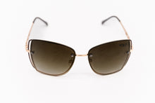 Load image into Gallery viewer, Brown Butterfly Shaped Sunglasses - YOLO Eyewear