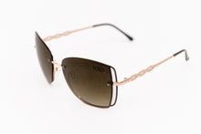 Load image into Gallery viewer, Brown Butterfly Shaped Sunglasses - YOLO Eyewear