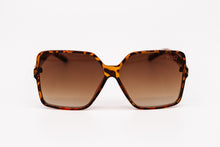 Load image into Gallery viewer, Brown Tortoise Shell Oversize Square Sunglasses