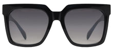 Load image into Gallery viewer, Black Large Square  Sunglasses with Flat Lens - Yolo Eyewear