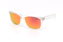 Load image into Gallery viewer, Polarized Sport  Clear Frame Sunglasses orange Mirror Lens