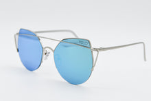 Load image into Gallery viewer, High Pointed Blue Mirror Cat Eye Sunglasses Yolo Eyewear
