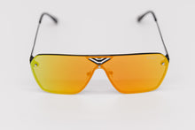 Load image into Gallery viewer, Miami Retro Orange Mirror Flat Top Rimless Sunglasses
