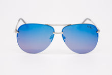 Load image into Gallery viewer, Blue Frameless Mirror Aviator Sunglasses - YOLO Eyewear
