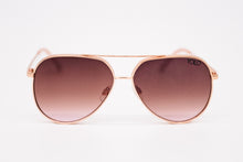 Load image into Gallery viewer, Rose gold Aviator Sunglasses - YOLO Eyewear
