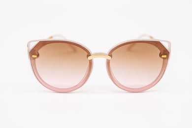 Pink lens Cat Eye Sunglasses Brown frame Yolo Eyewear