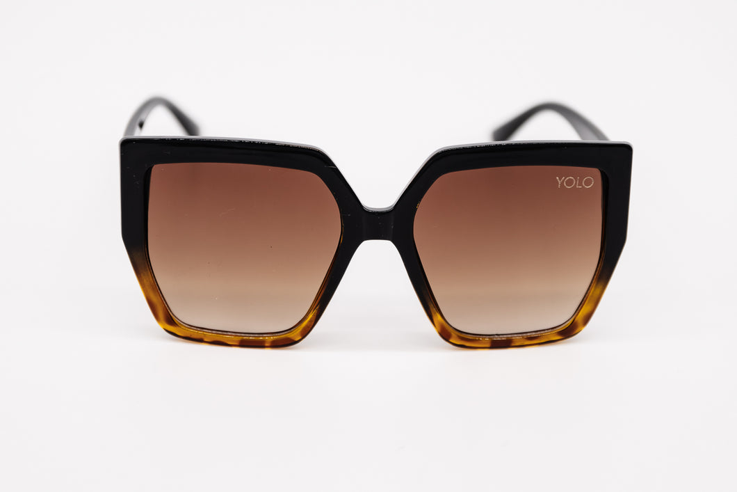 Tortoise Oversize Square Sunglasses | Yolo Eyewear