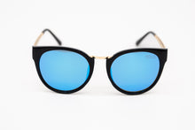 Load image into Gallery viewer, &quot;Blue Vibes&quot; Round Cat Eye Sunglasses - Yolo Eyewear
