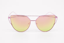 Load image into Gallery viewer, High Pointed Cat Eye Fashion Pink Mirrored Sunglasses 
