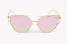 Load image into Gallery viewer, High Pointed Cat Eye Fashion Pink Mirrored Sunglasses 
