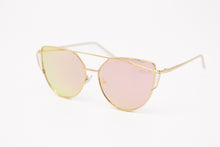 Load image into Gallery viewer, High Pointed Cat Eye Fashion Pink Mirrored Sunglasses 
