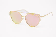 Load image into Gallery viewer, High Pointed Cat Eye Fashion Pink Mirrored Sunglasses 
