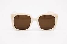 Load image into Gallery viewer, Cream Color Classic Square Cat Eye Sunglasses | Yolo Eyewear
