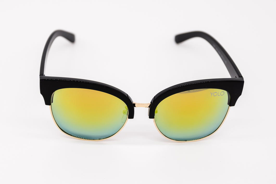 Clubmaster Mirror Lens Sunglasses - Yolo Eyewear