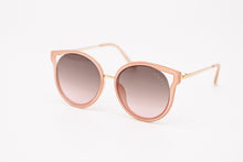 Load image into Gallery viewer, Pink Round Cat Eye Sunglasses Cut Out Lens - YOLO Eyewear
