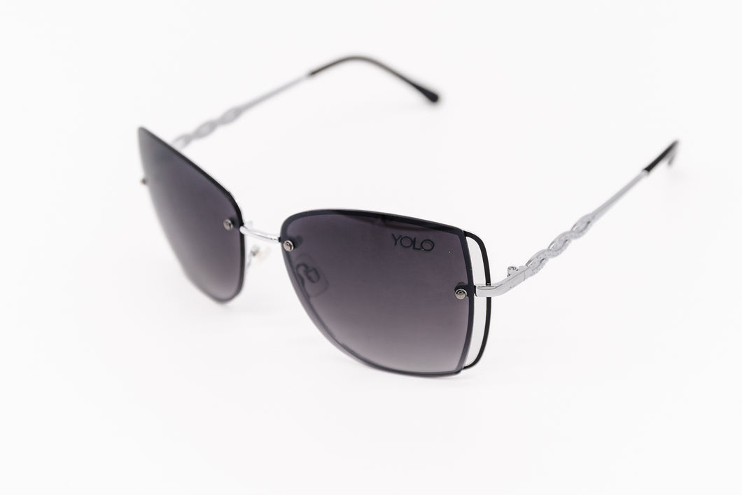 Black Butterfly Shaped Sunglasses - YOLO Eyewear