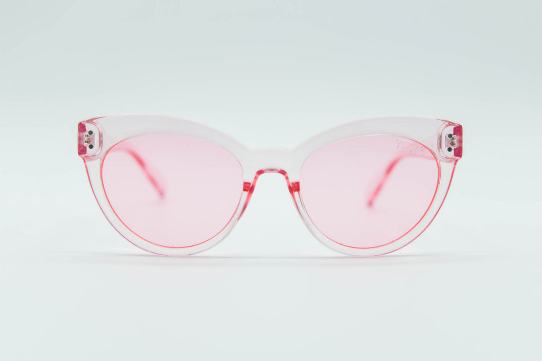 Clear pink Cat Eye Sunglasses  