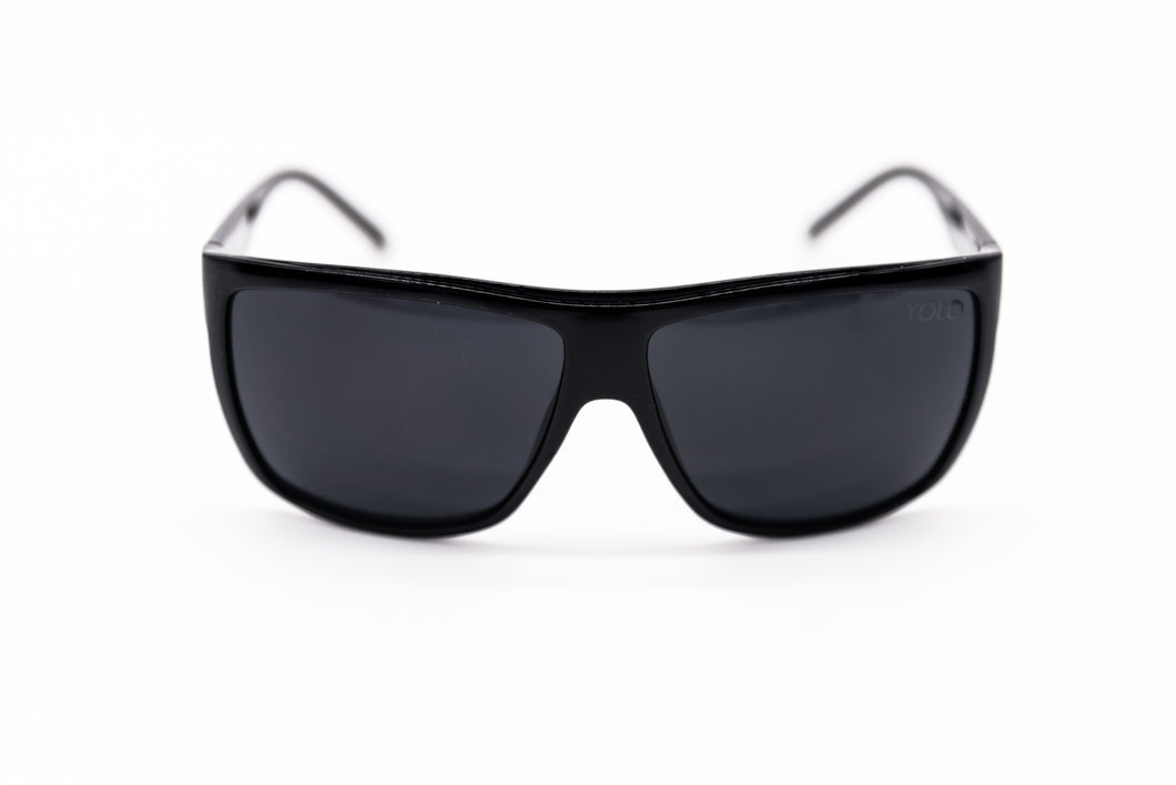 Black Oversized Square Sport Sunglasses - Yolo Eyewear