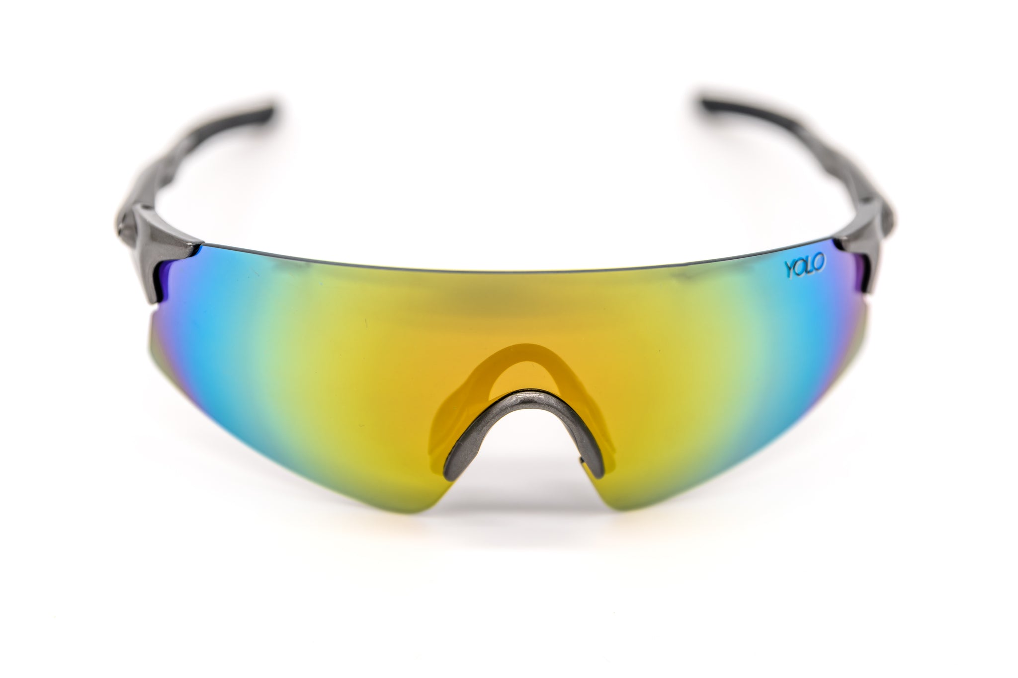 Sun & Moon Rimless Sunglasses in Yellow and Blue Gold/Brown Classic Rectangle Rimless Gradient Sunglasses  main image 2